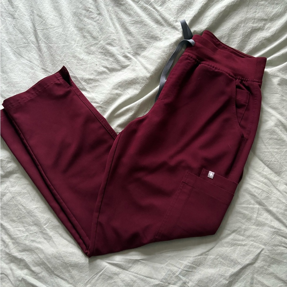 Figs high waisted yola skinny scrub pants